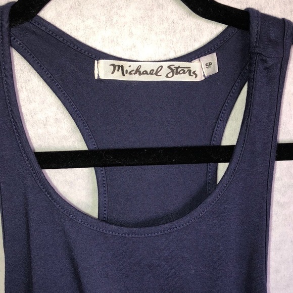 Michael Stars | Vivian Midi Racerback Dress Navy Sm - Picture 4 of 4